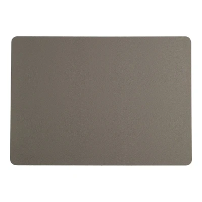 Afbeelding van Leonardo Placemat Leer 33x46cm Donker Grijs