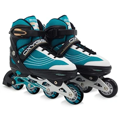 Afbeelding van Skids Control Oxygen Inline Skates Semi softboot Verstelbaar Petrol Maat 42 45
