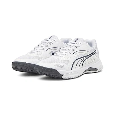 Afbeelding van Puma Solarstrike II Trainingsschoen, Heren, Maat: 44.5, White/shadow gray Textiel/ synthetisch