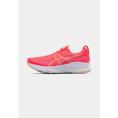 Afbeelding van Asics GEL Kayano 32 Hardloopschoenen voor op de weg, Heren, Maat: 40.5, Flash red/beet juice Kunststof/ textiel