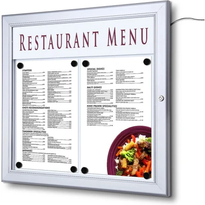 Afbeelding van Outdoor Menubord Logo LED 2 X A4 Landschap Syna SCZ2XA4LED