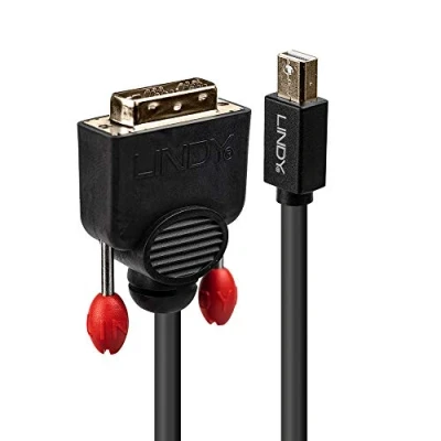Afbeelding van LINDY 41953 DisplayPort kabel Mini / DVI Adapterkabel stekker, D 18+1 polige stekker 3.00 m Zwart