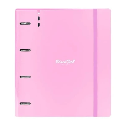 Afbeelding van Ringmap BlackFit8 Smile Blauw Roze 27 X 32 4 cm