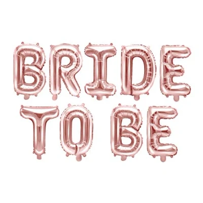 Afbeelding van Partydeco Folieletters Bride To Be Rose Gold