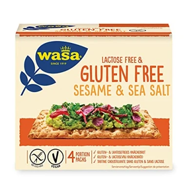 Afbeelding van Wasa Glutenvrij, lactosevrij, sesam en zeezout, 240 g