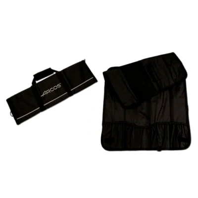 Afbeelding van Arcos messenset, 8 delige 100% polyester, 500 x 510 mm, kleur zwart (messen niet inbegrepen)