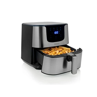 Afbeelding van Airfryer XXL Princess Deluxe Friteuse voor 9 personen, digitaal receptenboek om te downloaden, 5,5 liter, 1,25 kg friet