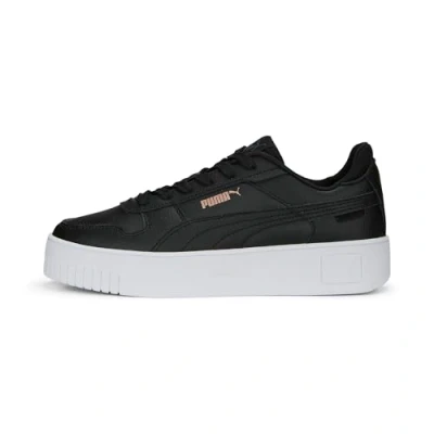 Image de PUMA Carina Street Sneakers Women, Chaussures, Noir/Noir/Rose Doré, 41