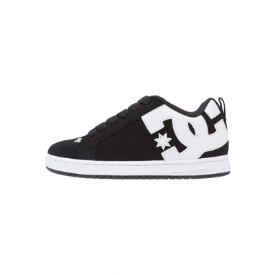 Afbeelding van DC Shoes Court Graffik Skateschoenen, Maat: 43, Black Leer en textiel