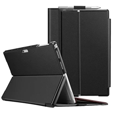 Afbeelding van Fintie Beschermhoes voor Microsoft Surface Pro 7 Plus/Pro / 6 5 met harde hoes en verstelbare kijkhoek, compatibel toetsenbordtype cover zwart