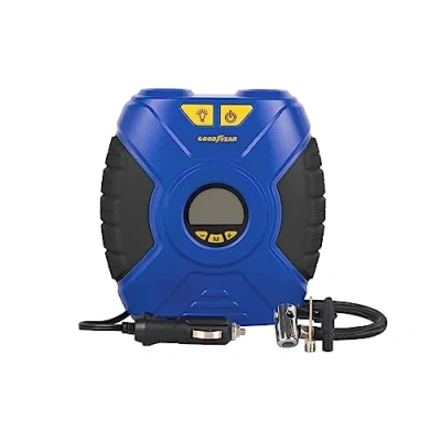 Afbeelding van Draagbare luchtcompressor met ledlicht Goodyear GOD0020 12 V 90 PSI