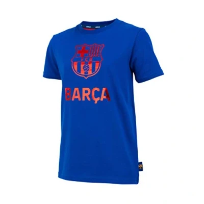 Afbeelding van FC Barcelone Barca T shirt, officiële collectie, kindermaat, Blauw