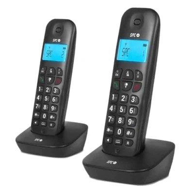 Image de SPC Air Pro Duo Téléphone sans fil avec ID d&#039;appelant DECT\GAP (conférence) à trois capacité d&#039;appel (pack de 2)