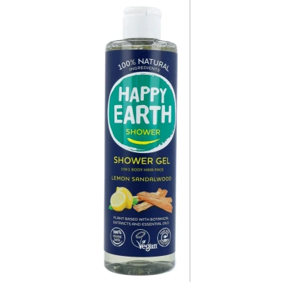 Afbeelding van 1+1 gratis: Happy Earth 100% Natuurlijke Douchegel Men Protect 300 ml