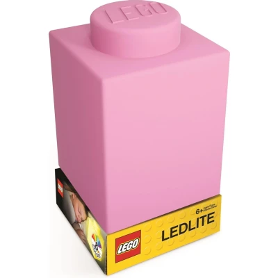 Afbeelding van Lego Siliconen LED Nachtlampje Roze