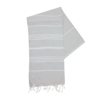 Afbeelding van The One Towelling badhanddoek 90X180 Lichtgrijs/Wit