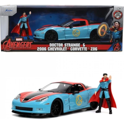 Afbeelding van Marvel Doctor Strange &amp; 2006 Chevrolet Corvette 1:24