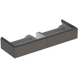Afbeelding van Geberit Xeno2 wastafelonderbouwkast met 2 laden, scultura grijs 1374 x