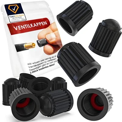 Afbeelding van Kitchen Helpis® 25 stuks autoventieldoppen, geschikt voor fiets, ventieldoppen met afdichting stabiele bandendruk, fietsventieldoppen,