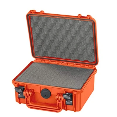 Afbeelding van MAX235H105S Waterdichte koffer oranje met plukfoam binnenmaten 23,5 x 18,0 10,6 cm
