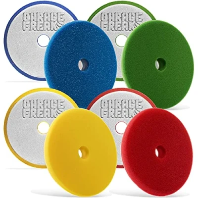 Afbeelding van Garage Freaks Complete polijstsponsset: middelgrote schuurpad, afwerkingspad en 150 mm polijstpad voor 125 draagplaat Made by Menzerna polijsten