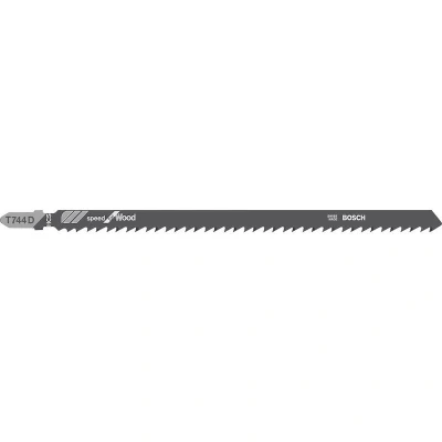 Afbeelding van Bosch Decoupeerzaagblad speed for wood T 744 D blister van 3 zaagjes