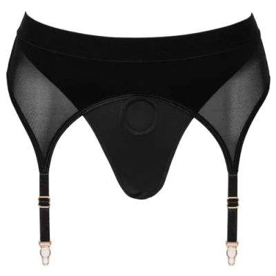 Afbeelding van Bad Kitty Strapon String met Jarretelgordel Maat Large