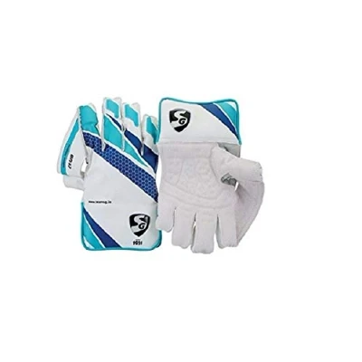 Afbeelding van SG Club Wicket Keeping Handschoenen Kleur: Wit Maat: Heren Professionele Gevoerde Superieure Vingerbescherming Comfortabele &amp; Duurzame Wicketkeeper voor Cricketers