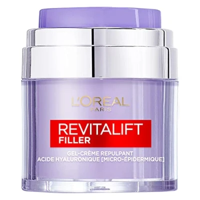 Afbeelding van L&#039;Oréal Paris Intensieve anti aging verzorging SPF 50 hyaluronzuur dagcrème met UV bescherming rimpels en voor alle huidtypes Revitalift Filler ml