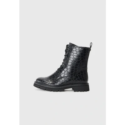 Afbeelding van Marco Tozzi Veterboots, Dames, Maat: 36, Black Schoenen