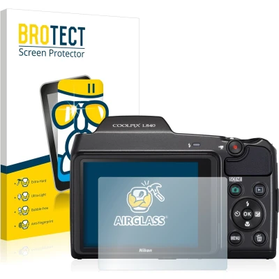 Afbeelding van BROTECT Screenprotector voor Nikon Coolpix L840 Folie Beschermfolie Beschermglas transparant