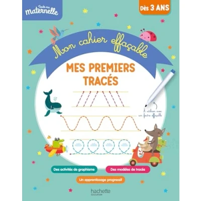 Afbeelding van MON CAHIER EFFACABLE MES PREMIERS TRACES 3 6 ANS