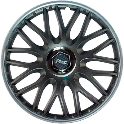 Image de Jeu d&#039;enjoliveurs J Tec Orden SR 13 inch gris/argent + anneau chromé