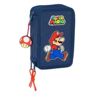 Image de SAFTA Trousse triple, 37 pcs Super Mario &quot;Trick&quot;