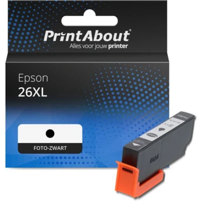 Afbeelding van Huismerk Epson 26XL (C13T26314012) Inktcartridge Foto zwart Hoge capaciteit