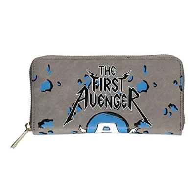 Afbeelding van Marvel Captain America The First Avenger Dames portemonnee Grijs