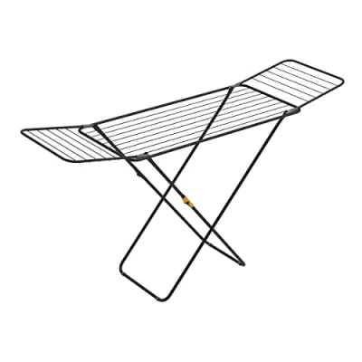 Afbeelding van Rörets Sussi Black Wasdroger, afsluitbare vleugels, veiligheidsvergrendeling, 52 x 176 96 cm, droogoppervlak 18 m, design en kwaliteit van het sterkste Zweedse merk