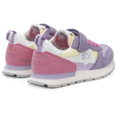 Afbeelding van Sun68 Sneakers laag voor kinderen, Maat: 31, Lilac Leer en textiel