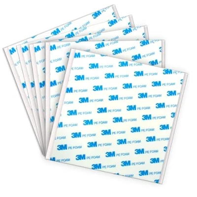 Afbeelding van Dpm tapes 1600T dubbelzijdige folie voor binnen en buiten, waterdicht, montage objecten, PE schuim, bevestiging van schilderijen, permanente toepassingen (100 mm x 100 mm) (5 stuks)