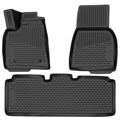 Afbeelding van WALSER XTR 75191 Vloermatset Rubber voor en achter Zwart Op maat gemaakt