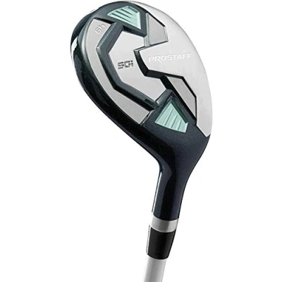 Afbeelding van Wilson Staff Pro SGI Hybrid 5 WGD152200 Golfclub voor dames, linkshandig, grafiet, zilver/groen