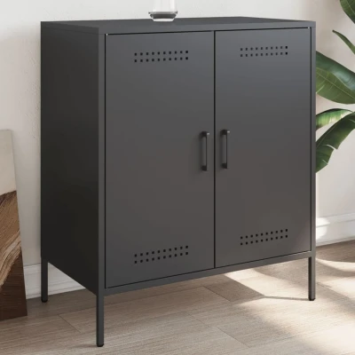 Afbeelding van Dressoir 68x39x79 cm staal zwart