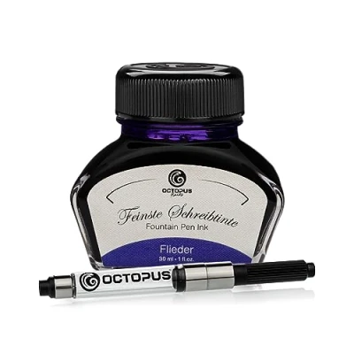 Afbeelding van Octopus Fluids Flieder schrijfinkt met converter, vulpeninkt, violet 30 ml