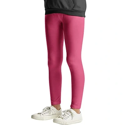 Afbeelding van L&amp;K II Leggings voor kinderen, basic dansbroek meisjes, effen, capr broek, fitnessbroek baby&#039;s zomer van katoen 2708, 1 stuks roze