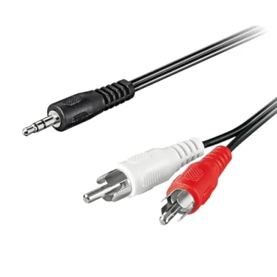 Afbeelding van Goobay Audio adapterkabel AUX, 3,5 mm jack naar stereo RCA stekker
