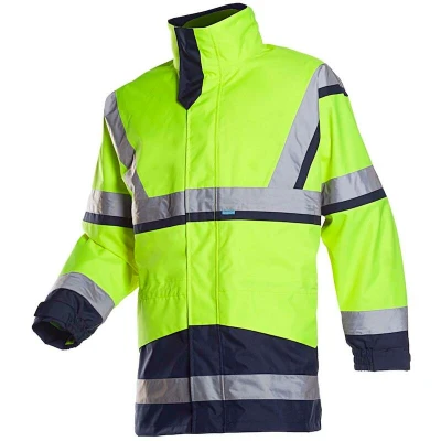 Afbeelding van Sioen POWELL high vis softshell jas 03510061 Geel/Navy 3XL
