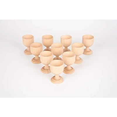 Afbeelding van TickiT Houten Eierdopjes 70 Mm