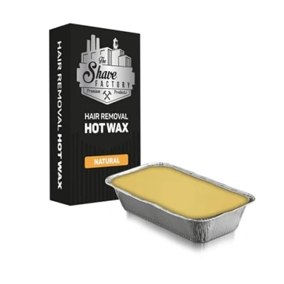 Afbeelding van The Shave Factory Hair Removel Hot wax Professionele warme voor effectieve en pijnloze ontharing (natuurlijk, 1 stuk)