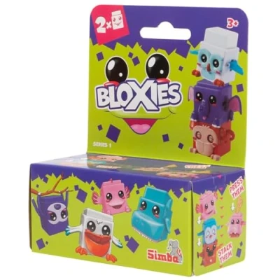 Afbeelding van Simba Bloxies Wave 1 2 stuks Verzamelfiguren Stapeltoren Grappige dieren Bouwstenen