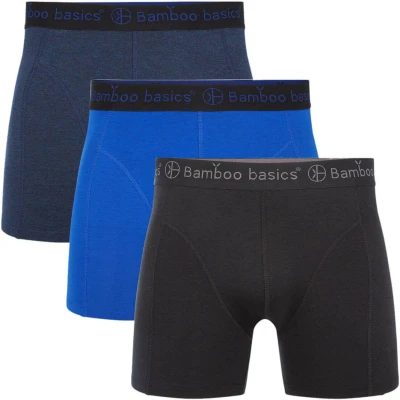 Afbeelding van BambooBasics RICO boxers 3/pack Black Blue Jeans